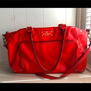 Kate spade cross body red bag good condition
